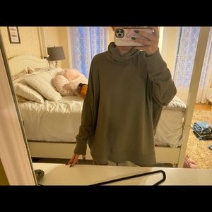 Green turtle neck